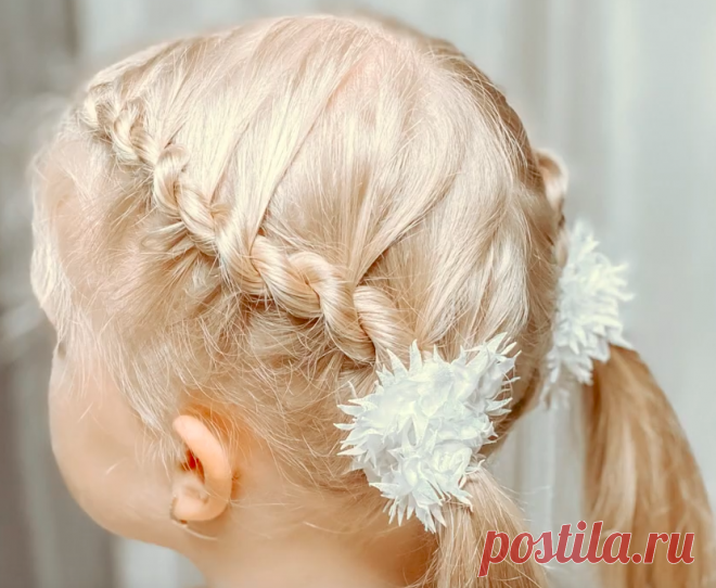 Быстрая прическа в школу