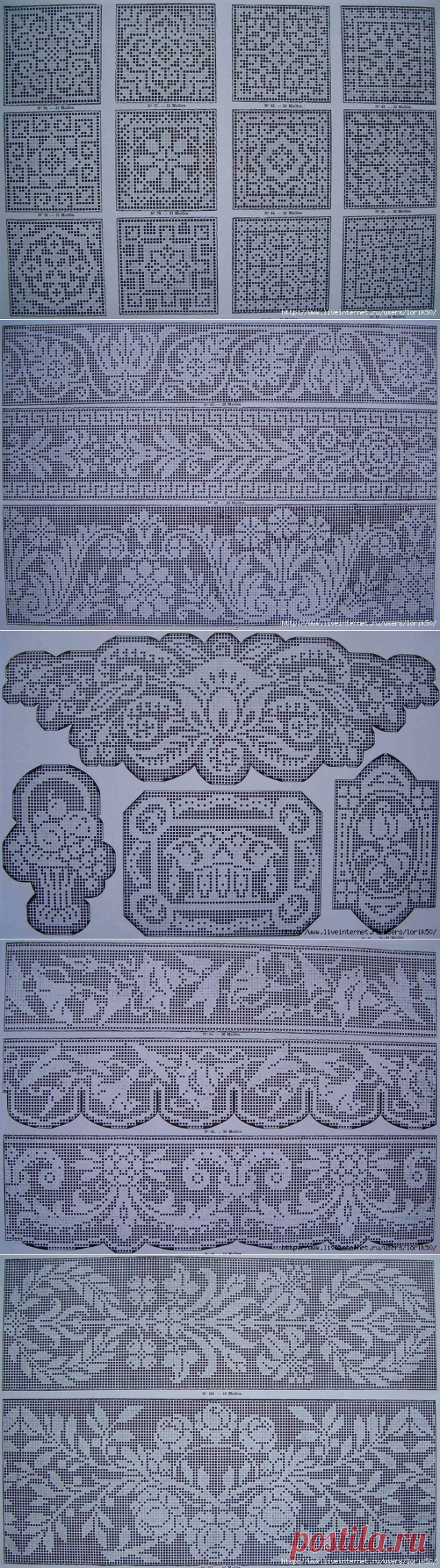 схемы филейные. много