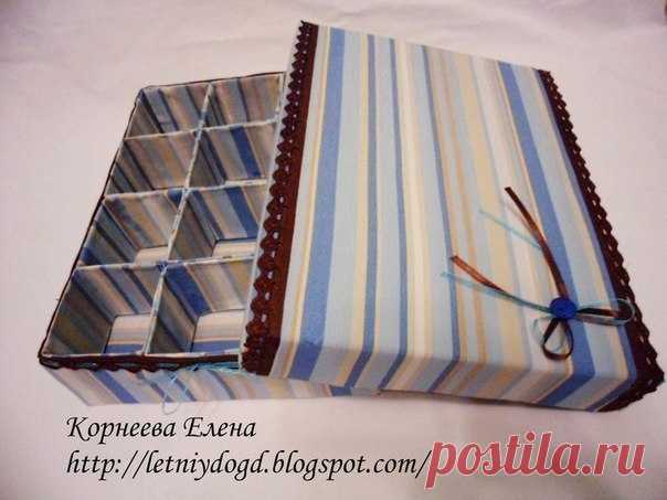 Коробочка органайзер с делениями