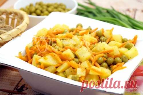 Салат из картофеля с морковью по-корейски Этот необыкновенный, но очень вкусный салат из картофеля с морковью по-корейски внесет разнообразие в ваше меню.