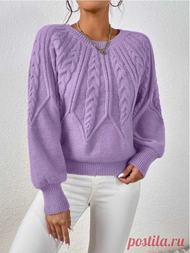 Популярная круглая кокетка. Схема узора - Вязание спицами LenkomKnit