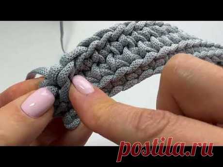 🤗 Самый плотный узор крючком для сумки или ковра