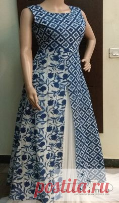 Code:06031811 - Price INR:1300/- , Block Printed Cotton Kurti