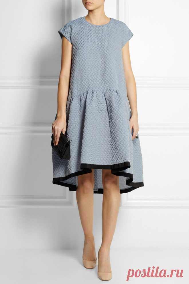 Victoria, Victoria Beckham | Oversized dropped-waist cloqué dress | NET-A-PORTER.COM