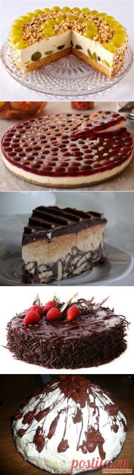 Торты без выпечки. 7 самых простых и изумительных рецептов