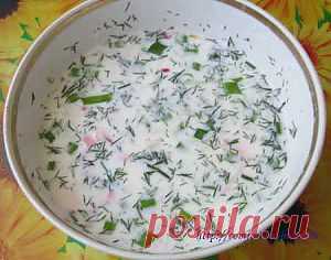 Окрошка на кефире