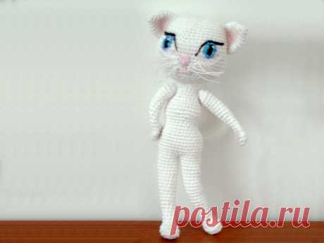 Кошка Анжела амигуруми. Схема вязания. | Амигуруми — схемы, амигуруми крючком, вязание и игрушки амигуруми. Амигуруми всех стран!