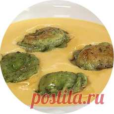 Как вкусно приготовить тыквенный суп с зелеными пельмешками - рецепт с фото
