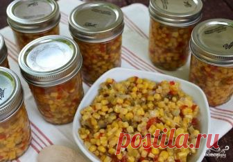 Салат из кукурузы на зиму - пошаговый рецепт с фото на Повар.ру