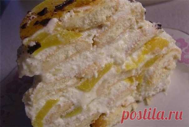 Торт без выпечки «нежный» | Просто и вкусно