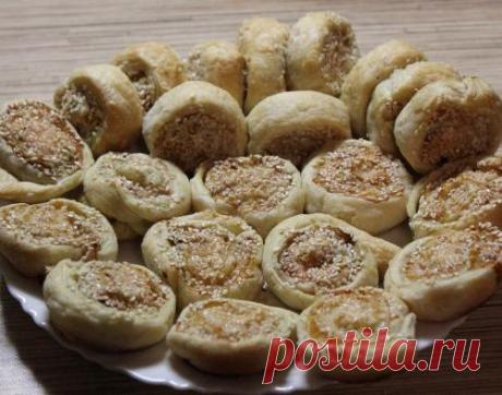 Слоенные шайбы с курятиной