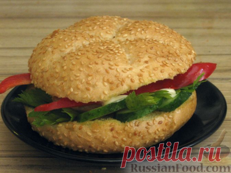 Рецепт: Бургер "Дракула" на RussianFood.com