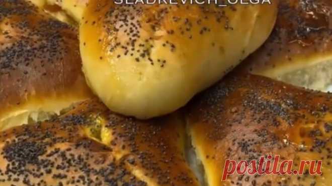 Булочки с повидлом!👌 Это идеальное универсальное дрожжевое тесто!😋