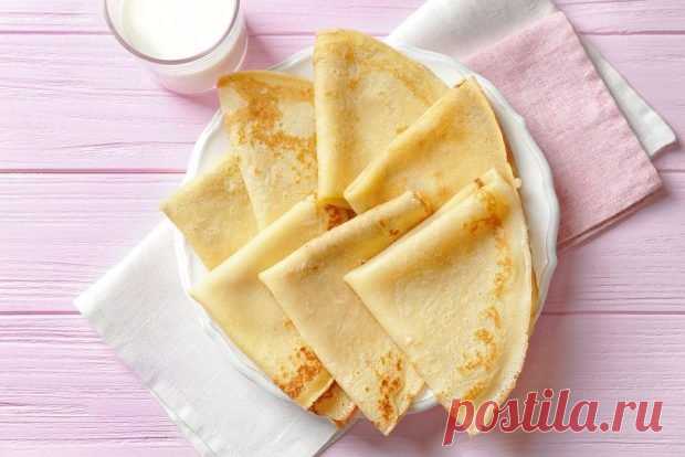 ПП блины на молоке — Домашняя кулинария