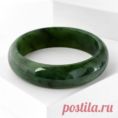 19.190 р-Купить Браслет нефрит зеленый Россия цельный 20 см Доставка по всему миру! Заходи и покупай сейчас! | Интернет-магазин Минерал Маркет - 391610