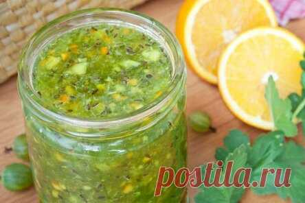 Крыжовник с апельсином на зиму