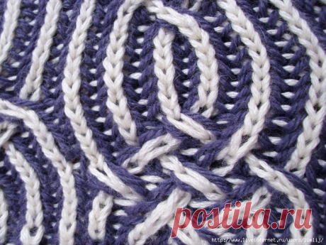 Техника вязания Brioche Stitches.