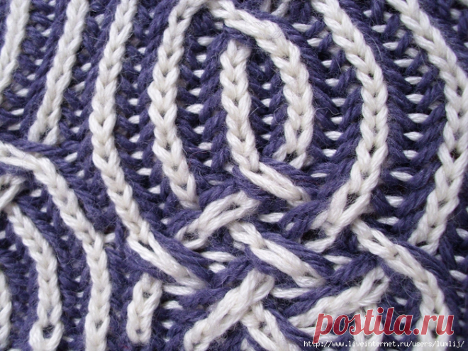 Техника вязания Brioche Stitches.