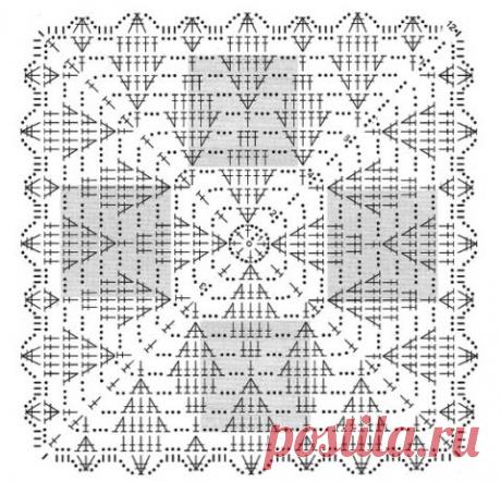 Красивый узор ЛИСТЬЯ крючком для подушки или авоськи