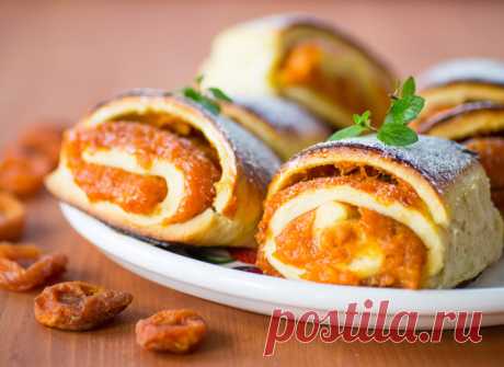 СЛАДКИЕ БУЛОЧКИ С КУРАГОЙ
