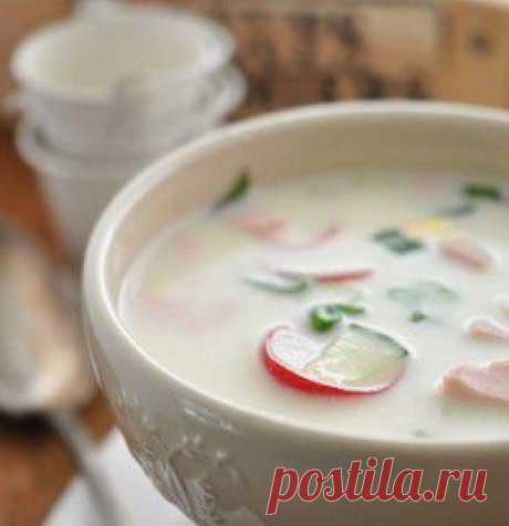 Окрошка на сметане