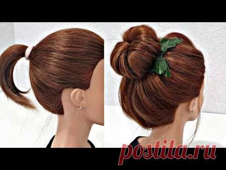 10 САМЫХ БЫСТРЫХ ВЫСОКИХ ПУЧКОВ ИЗ РЕЗИНОК. БЫСТРЫЕ ПРИЧЕСКИ.10 MOST FAST Bunches from elastic bands