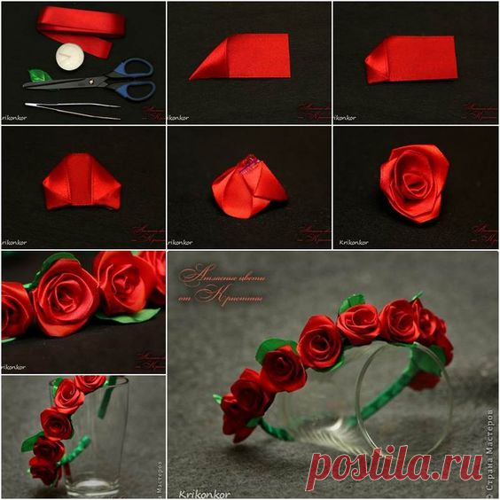 How to DIY Pretty Satin Ribbon Flower Hairband