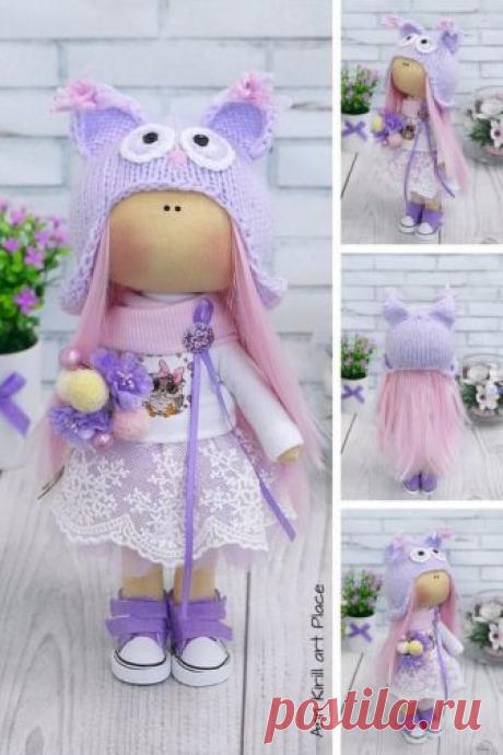 Owl Winter Doll Marry Christmas Doll Tilda Cloth Doll | Etsy