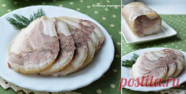 рулет из свиной рульки