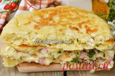 Сырные лепешки с разными начинками — Готовим дома