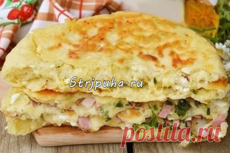 Сырные лепешки с разными начинками — Готовим дома