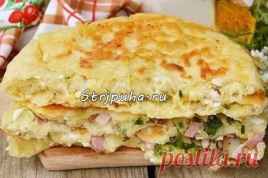 Сырные лепешки с разными начинками — Готовим дома