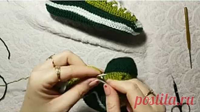 Взрослые кеды спицами