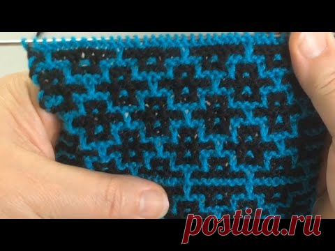 Мозаичный узор / Вязание спицами