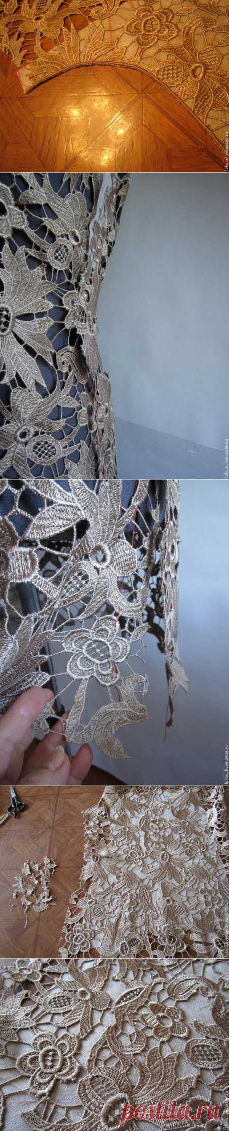 МАСТЕР КЛАСС: Шьем кружевное платье: горловина и &quot;невидимые&quot; вытачки