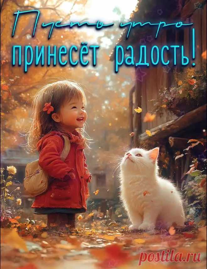 Осенняя картинка доброе утро с пожеланием