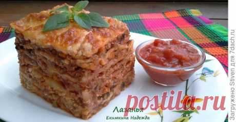 Лазанья Болоньезе с мясным рагу - пошаговый рецепт приготовления с фото