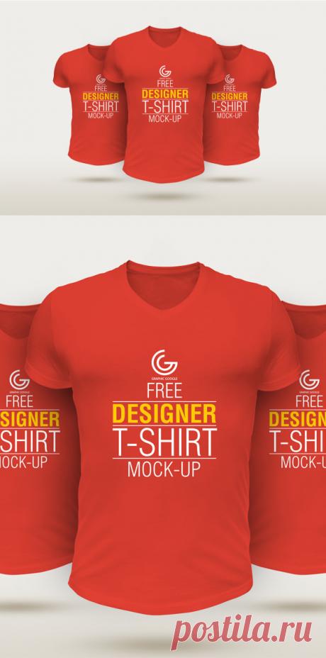 PSD исходник - Футболки T-Shirt Mockup