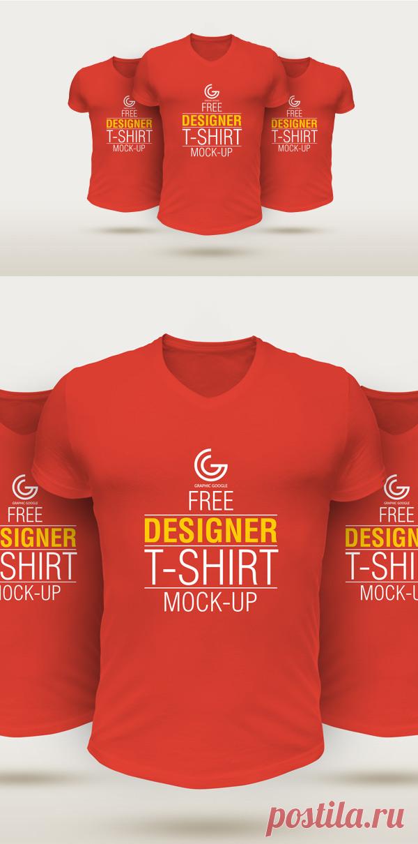 PSD исходник - Футболки T-Shirt Mockup