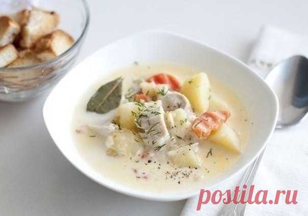 Сырный суп с курицей