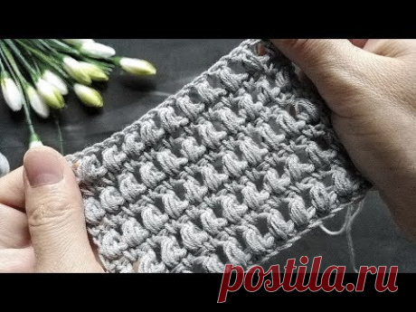 Вязание крючком //  УЗОР для жакета из воздушных петель // Мастер класс .