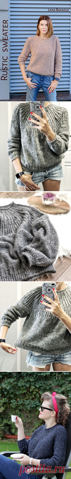 Ravelry: Rustic sweater pattern by Lana Bakaeva