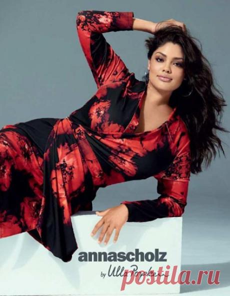 Новогодний lookbook одежды для полных модниц немецкого дизайнера Anna Scolz 2019