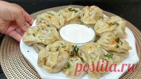 Восточный вкус | Вот, как нужно готовить МАНТЫ! Все дело в тесте! Самые сочные узбекские манты - Даже кушать жалко!