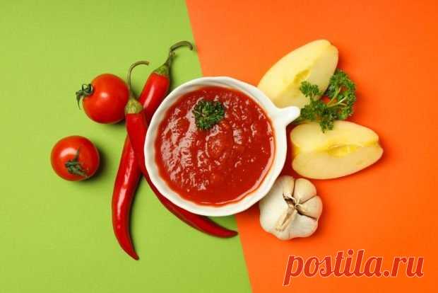 Аджика из помидоров с чесноком, перцем и яблоками — Сад Заготовка