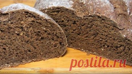 Домашний ☀РЖАНОЙ ХЛЕБ☀черный хлеб рецепт☆Rye black BREAD recipe