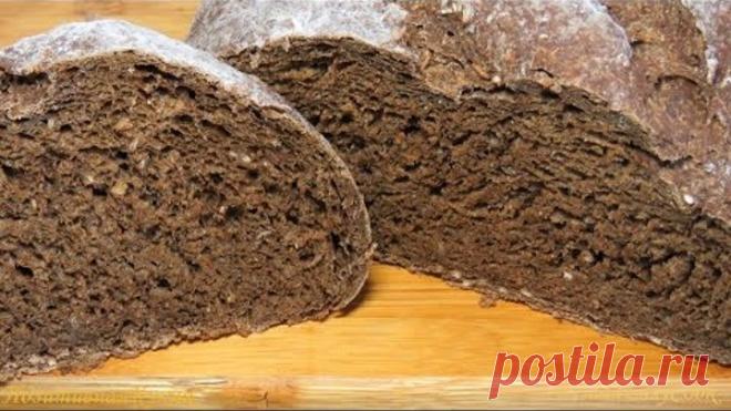 Домашний ☀РЖАНОЙ ХЛЕБ☀черный хлеб рецепт☆Rye black BREAD recipe