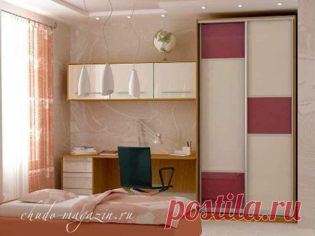 Шкаф купе с рабочим столом для школьника: фото, к окну, вид