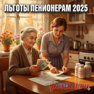 Социальные льготы для пенсионеров: полный список на 2025 год | Интересный контент в группе Рецепты от Газдановой Нины в ОК (Одноклассники)