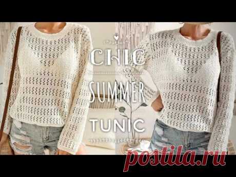 (97) ВЫ ВСЕ ЕЕ ХОТЕЛИ! ❤️‍🔥❤️‍🔥❤️‍🔥 Как связать ТРЕНДОВУЮ ТУНИКУ! 💥 💥 💥 KNITTING BEAUTIFUL TUNIC - YouTube